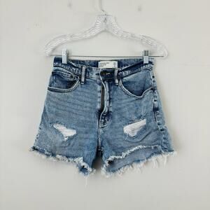 Abercrombie And Fitch High Rise Cut Off Shorts Women’s Size 26